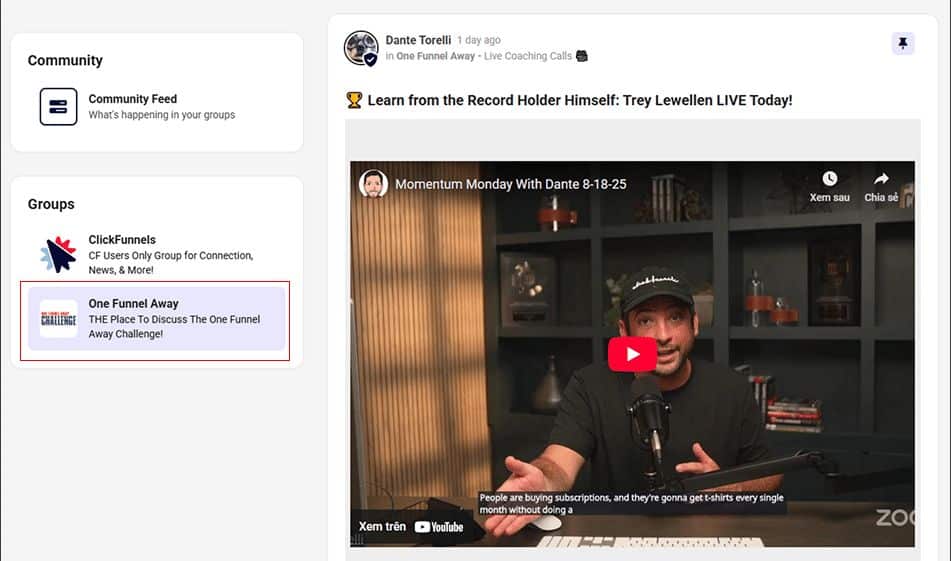 one funnel away challenge review call replay