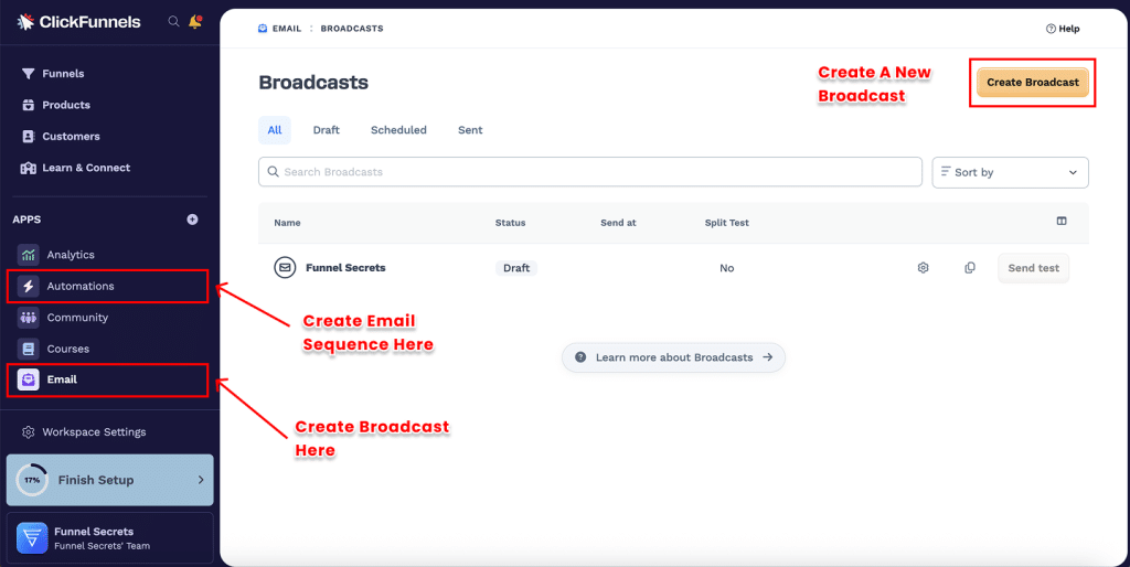 clickfunnels email campaign